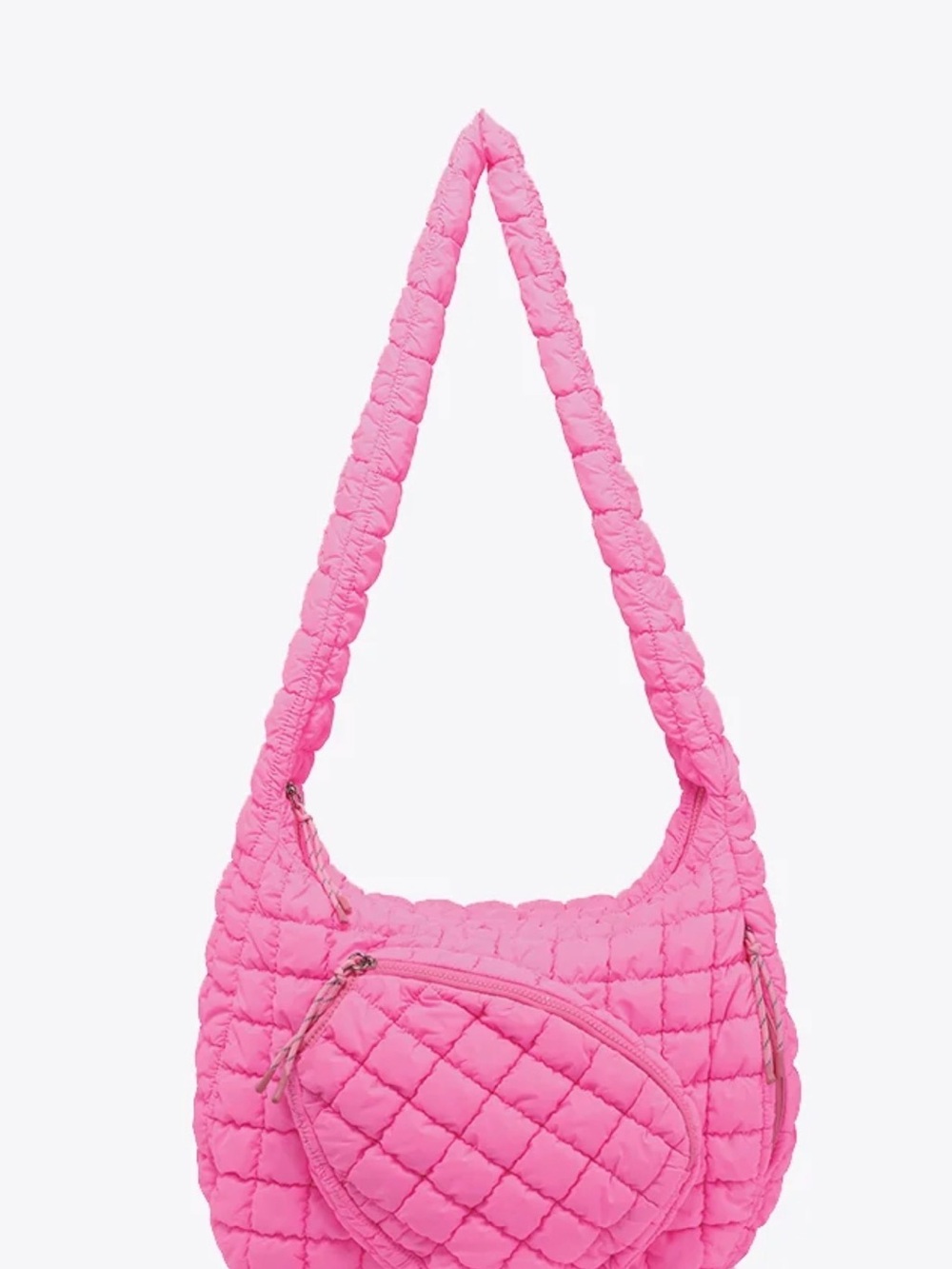 Pink Quilted Shoulder Pickleball Bag - Stylish Everyday Carry